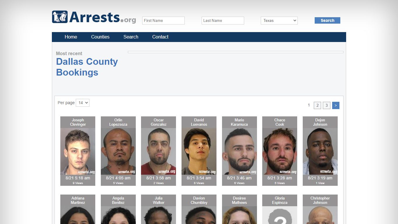 Dallas County Arrests and Inmate Search